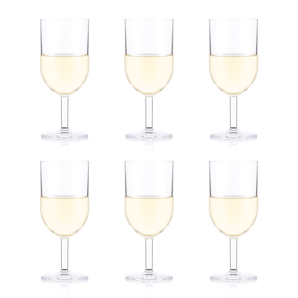 Bodum Oktett 6 Pcs Durable Champagne Flute Glass Transparent