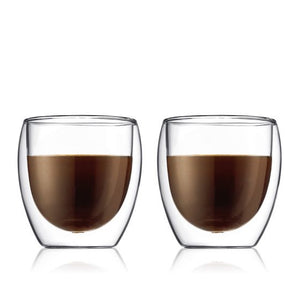 BODUM PAVINA - 2 pcs glass, double wall, small, 0.08 L – Dodo Cafe